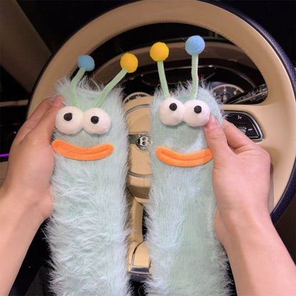 Fluffy Monster Coral Fleece Socks – Cozy Winter Sleep Socks & Cute Christmas Gift