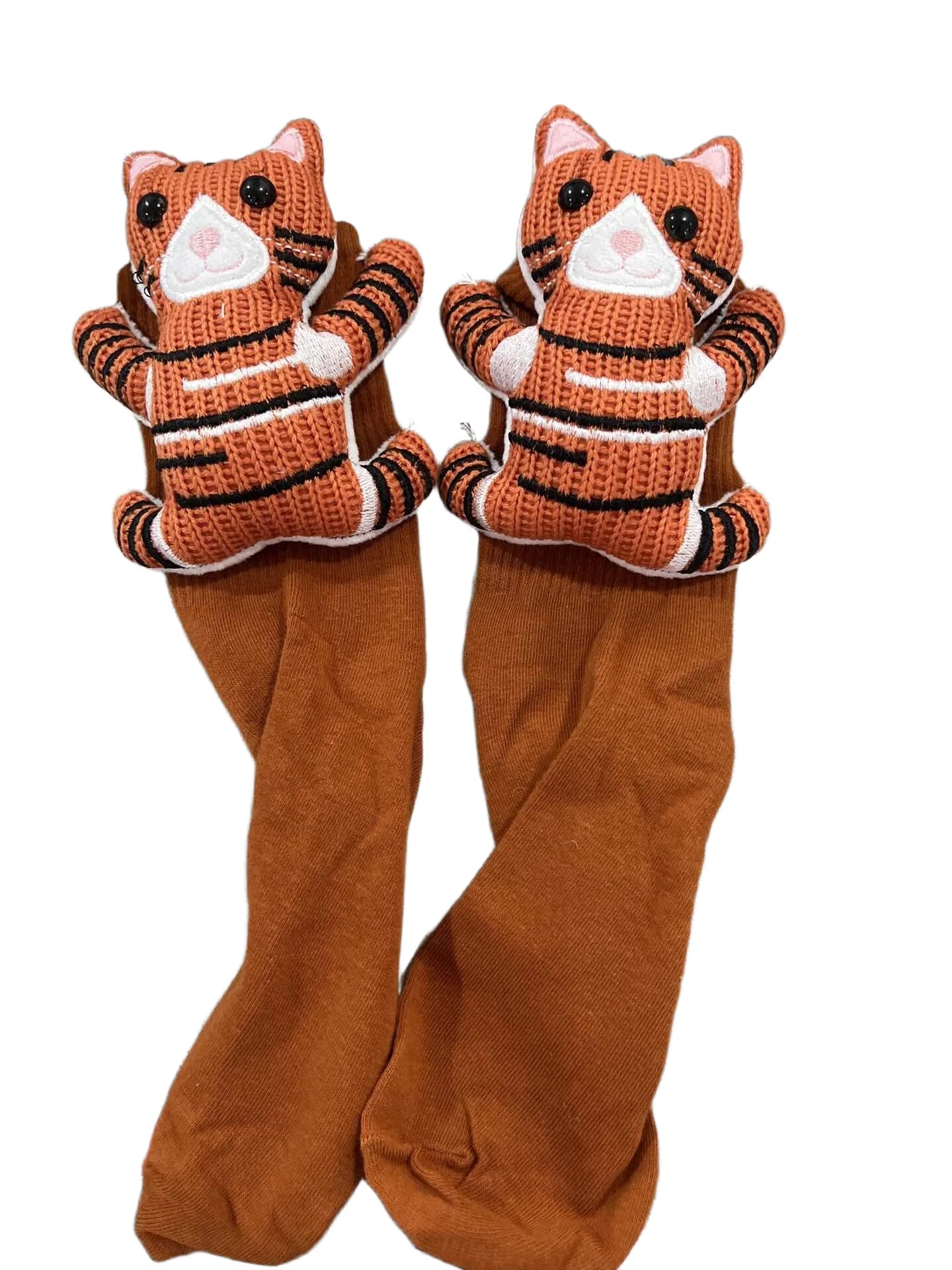 Fluffy 3D Ear Knit Animal Socks – Cute Winter Gift for Women, Teens & Kids
